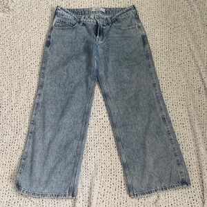 Hollister Light Blue Wide Leg Jeans